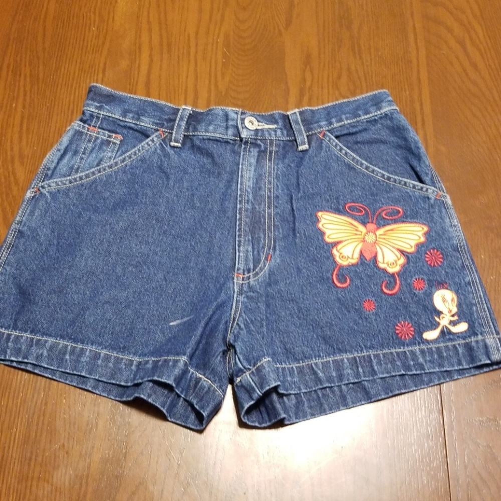 Looney Toons vintage tweety high rise denim A202